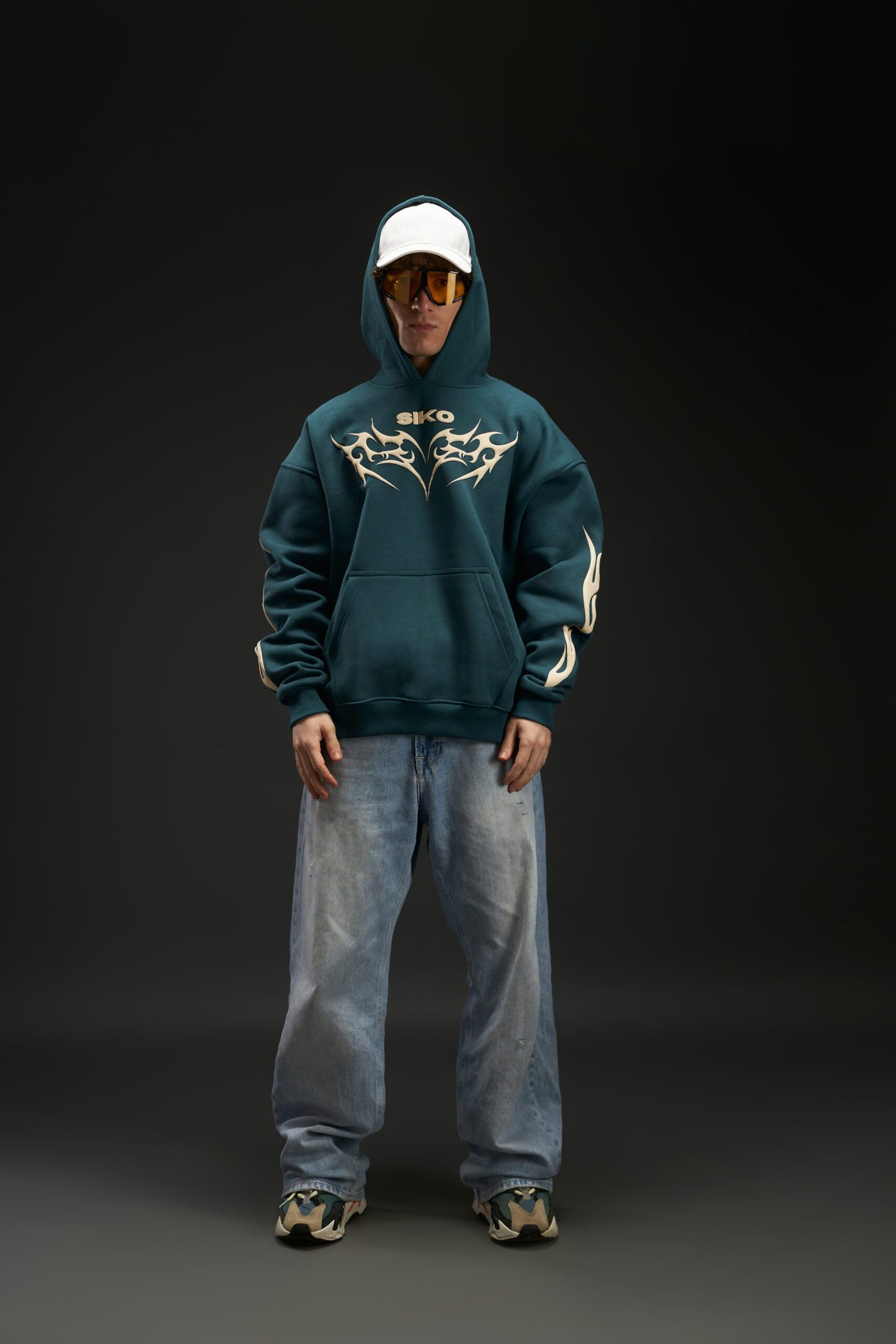GREEN SIKO OVERSIZED HOODIE