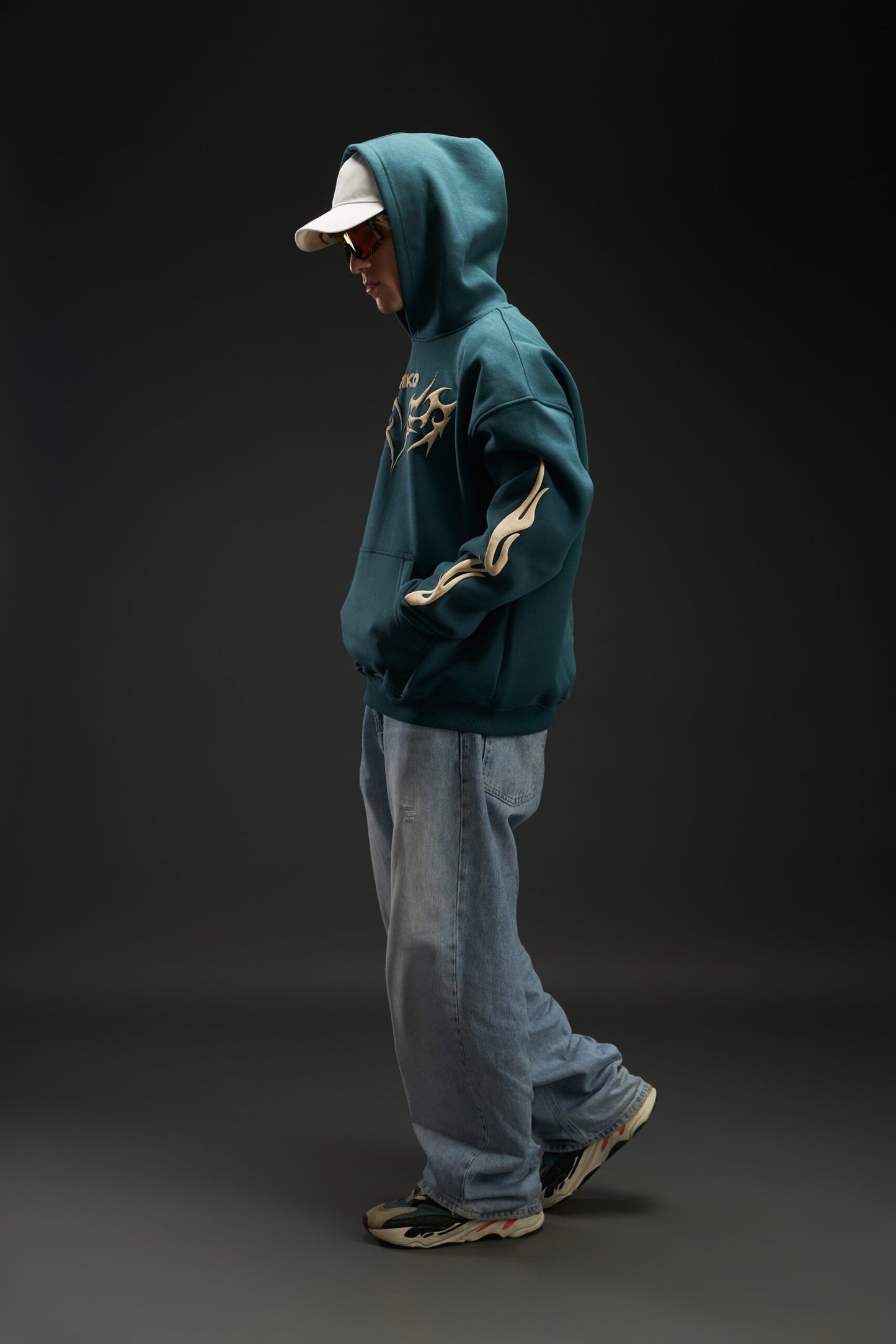 GREEN SIKO OVERSIZED HOODIE