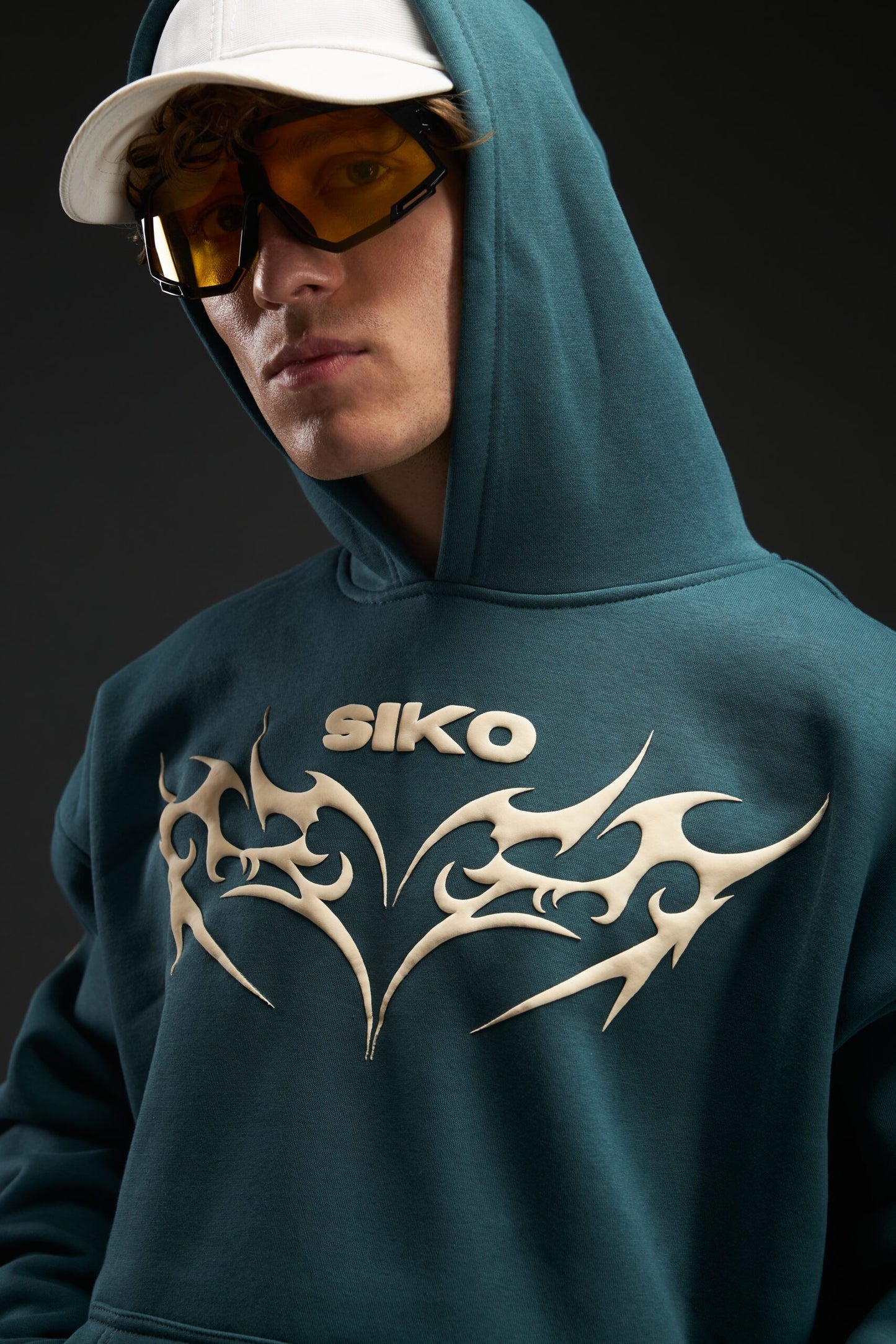 GREEN SIKO OVERSIZED HOODIE