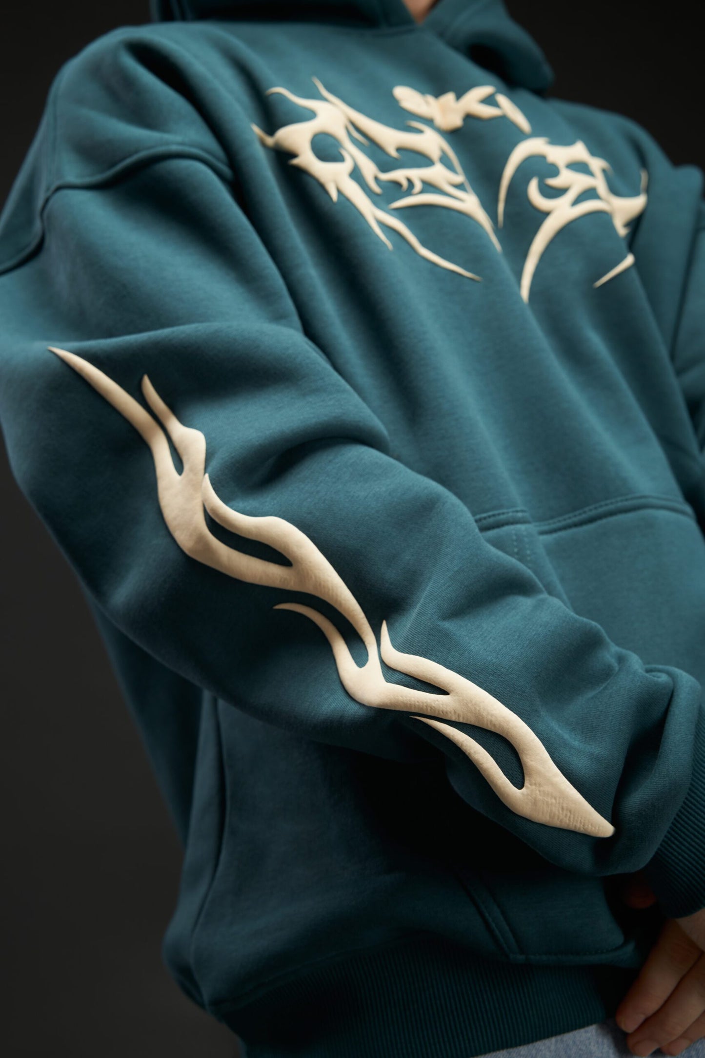 GREEN SIKO OVERSIZED HOODIE