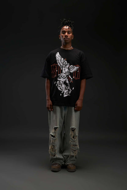 GREEK 999 BLACK TEE